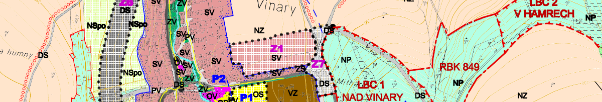 Územní plán Vinary