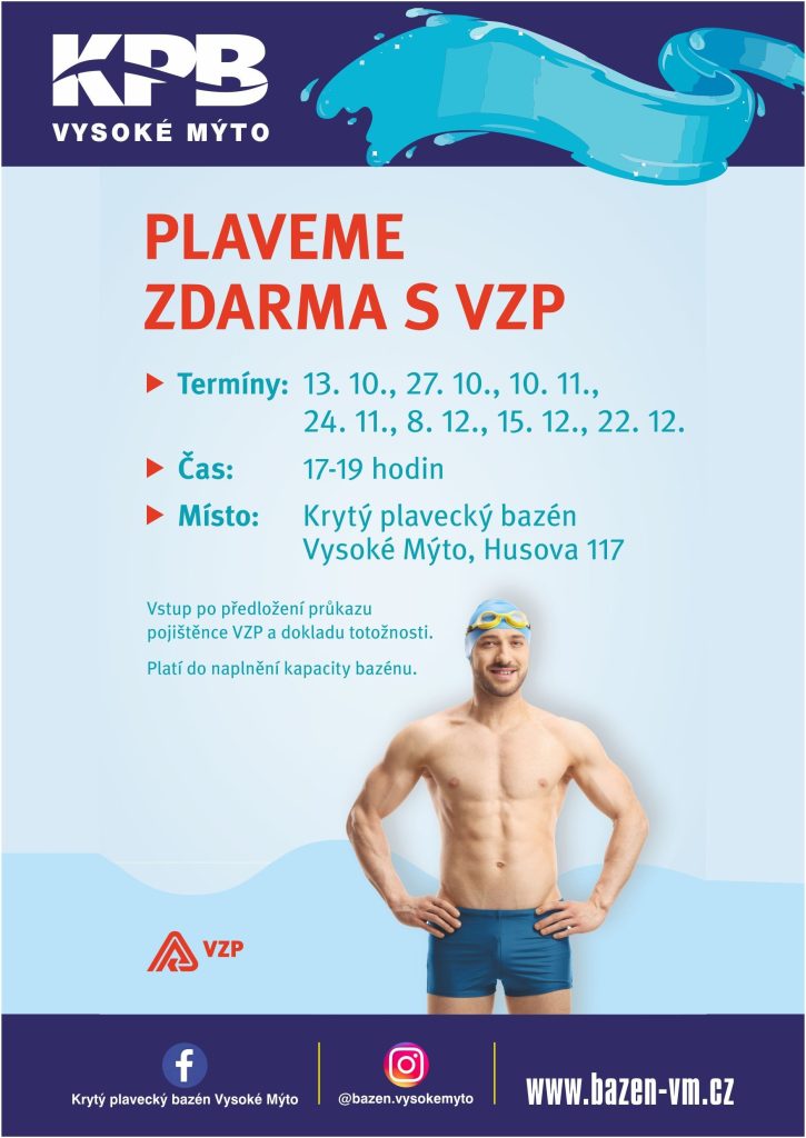 Plaveme zdarma s VZP