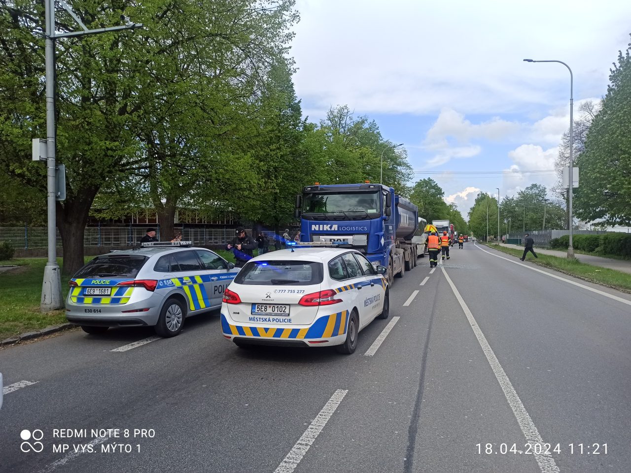 Dopravní nehoda autobusu