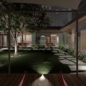 Městská knihovna Vysoké Mýto. Vizualizace Ing. arch. Radek Schwab, LBNK architekti