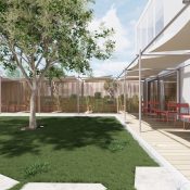 Městská knihovna Vysoké Mýto. Vizualizace Ing. arch. Radek Schwab, LBNK architekti