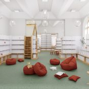 Městská knihovna Vysoké Mýto. Vizualizace Ing. arch. Radek Schwab, LBNK architekti