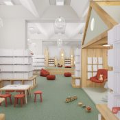 Městská knihovna Vysoké Mýto. Vizualizace Ing. arch. Radek Schwab, LBNK architekti