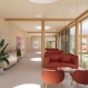 Městská knihovna Vysoké Mýto. Vizualizace Ing. arch. Radek Schwab, LBNK architekti