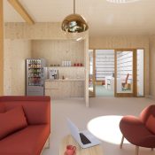 Městská knihovna Vysoké Mýto. Vizualizace Ing. arch. Radek Schwab, LBNK architekti