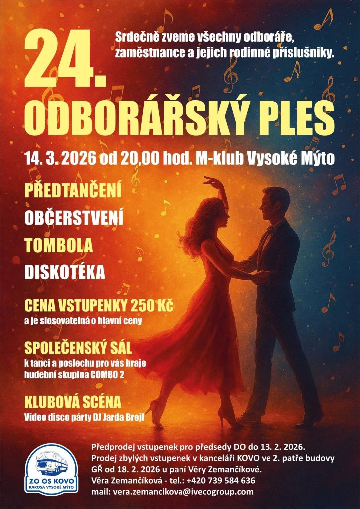 24. odborářský ples ZO OS Kovo Karosa