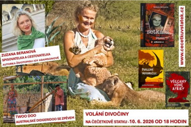 Po stopách Joy Adamsonové se spisovatelkou Zuzanou Beranovou