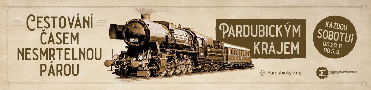 Cestování časem nesmrtelnou párou Pardubickým krajem Cestování časem nesmrtelnou párou Pardubickým krajem